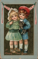 A Happy New Year Children Postcard Postcard Postcard