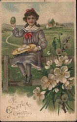 An Easter Greeting Postcard