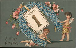 A Happy New Year Postcard