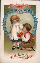 With Love To My Love. Children Postcard Postcard Postcard