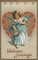 Valentine Greetings Children Postcard Postcard Postcard