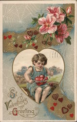 St. Valentine's Greeting Postcard