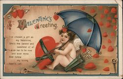 St. Valentine's Greeting Postcard