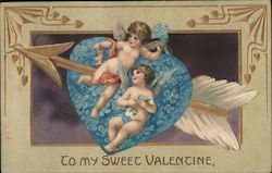 To My Sweet Valentine Postcard