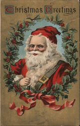 Christmas Greetings Santa Claus Postcard Postcard Postcard