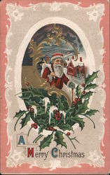 A Merry Christmas Santa Claus Postcard Postcard Postcard