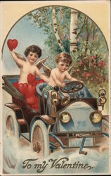 To My Valentine Cupid Postcard Postcard Postcard