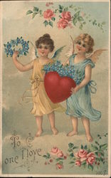 To one I love Cupid Postcard Postcard Postcard