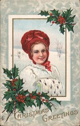 Christmas Greetings Postcard