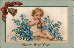 Happy New Year Children Postcard Postcard Postcard