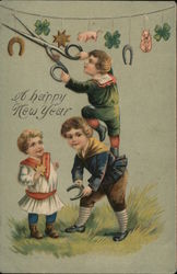 A Happy New Year Children Postcard Postcard Postcard