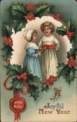 A Joyful New Year Children Postcard Postcard Postcard