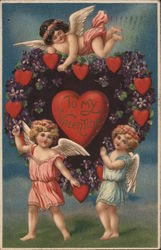 To My Valentine Cupid Postcard Postcard Postcard