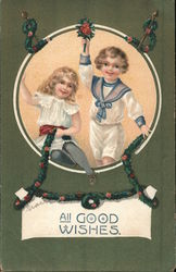 All Good Wishes Children Postcard Postcard Postcard