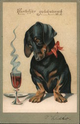 Dachshund Greeting Dachshunds Postcard Postcard Postcard