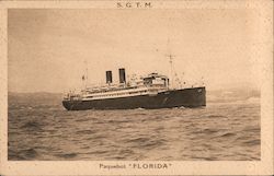 Steamer "Florida", Societe Generale de Transports Maritimes A Vapeur Steamers Postcard Postcard Postcard