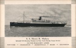 S. S. Henry R. Mallory Navy Postcard Postcard Postcard