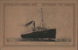 T. S. S. Rijndam Steamers Postcard Postcard Postcard