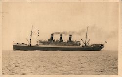 Ship S.S. "Patria" Postcard