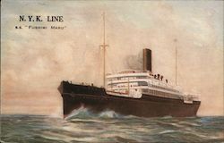 N.Y.K. Line S.S. "Fushimi Maru" Postcard