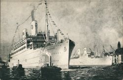 Swedish American Liners "Kungsholm" Postcard