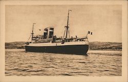 Steamer "Sinaia", Co. Francaise de Navigation a Vapeur Postcard