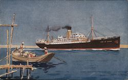 Steamer "City of Poona" Steamers Postcard Postcard Postcard