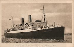 Canadian Pacific Liner "Duchess of Atholl" 20,000 Tons Steamers Postcard Postcard Postcard