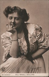 Miss Mabel Hollins Postcard