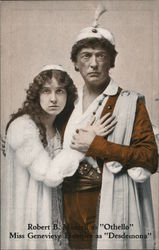 Genevieve Hamper as "Desdemona" & Robert B. Mantell as "Othello" Actresses Postcard Postcard Postcard