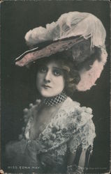 Miss Edna May Postcard