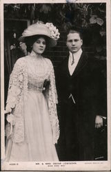 Mr. & Mrs. Oscar Lewisohn, Miss Edna May Actresses Postcard Postcard Postcard