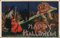 Happy Halloween Postcard Postcard Postcard