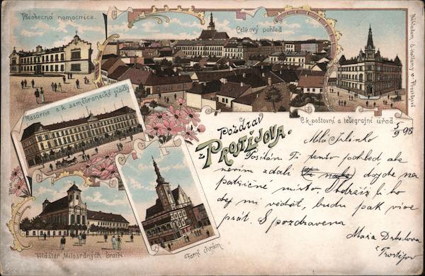 General View of Prostějov Czech Republic Eastern Europe Postcard