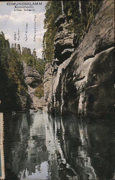 Edmundsklamm Czech Republic Eastern Europe Postcard