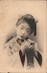 A Young Lady Japan Postcard Postcard Postcard