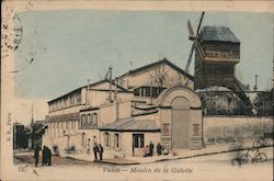 Moulin de la Galette Paris, France Postcard Postcard Postcard