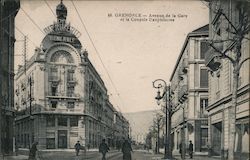 Avenue de la Gare and the Coupole Dauphinoise Postcard