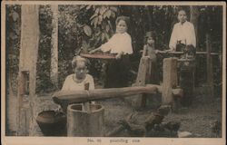 No. 46 Pounding Rice Bangkok, Thailand Southeast Asia Postcard Postcard Postcard