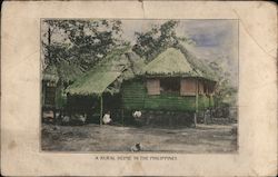 A rural home in the Philippines. Southeast Asia Postcard Postcard Postcard