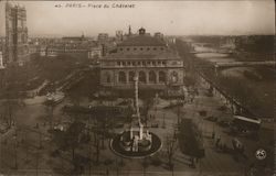 Place du Chatelet Paris, France Postcard Postcard Postcard