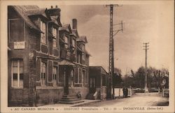 << AU CANARD MUSICIEN >> - Brefort Proprietaire - Tel. : 10 - INCHEVILLE (Seine-Inf.) France Postcard Postcard Postcard