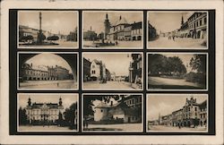 Views of Zwittau - Birthplace of Oskar Schindler, Site of Esperanto Museum Postcard