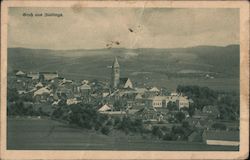 Greetings From Zlabings, Mary's Ascension Church Czech Republic Eastern Europe Postcard Postcard Postcard