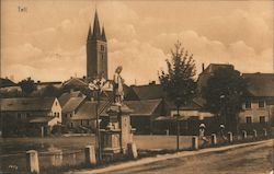 Statue of St. John of Nepomuk, Holy Spirit Church Telč, Czech Republic Eastern Europe Postcard Postcard Postcard