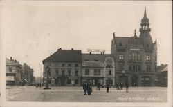 Main Square Nový Bydžov, Czech Republic Eastern Europe Postcard Postcard Postcard