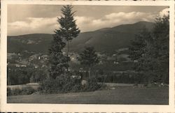 Village and Lysá hora Mountain Postcard