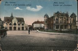 Theater and Fire Depot Mährisch Ostrau, Czech Republic Eastern Europe Postcard Postcard Postcard