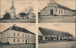 Church, School, Inn, Store Horní Záhoří, Czech Republic Eastern Europe Postcard Postcard Postcard