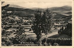 Radium-Bad Landeck mit Schneeberg Postcard